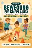 Vorschau - Stundenentwürfe - Materialpaket Bewegung für Krippe & Kita | 1–6 Jahre | Spiele, Turnstunden & Yoga - Deckblatt