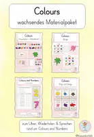 Vorschau - Arbeitsblätter - Colours – wachsendes Materialpaket | Englisch Grundschule - Deckblatt