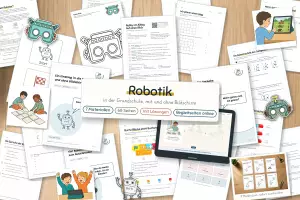 Vorschau - Stundenentwürfe - Robotik Grundschule: die komplette Reihe - Deckblatt