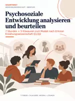 Vorschau - Stundenentwürfe - Psychosoziale Entwicklung analysieren und pädagogisch beurteilen | Erikson | 7 Stunden + 5 Klausuren | Pädagogik Q1/Q2 - Deckblatt