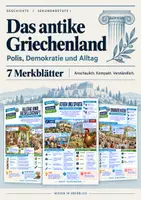 Vorschau - Merkblätter - Das antike Griechenland | 7 Merkblätter von der Polis bis zu den Olympischen Spielen | Geschichte Klasse 6/7 - Deckblatt