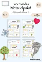 Vorschau - Spiele - wachsendes Materialpaket: alle Blitzspiele (Digitale Tafel) - Mathe Klasse 1 - Deckblatt