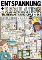 Vorschau - Mal- und Bastelvorlagen - Selbstregulation & Entspannung STARTERPAKET gegen Stress / Energietankstelle - Deckblatt