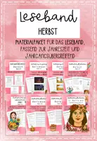 Vorschau - Arbeitsblätter - Leseband Herbst – Leseförderung & Leseverstehen | Materialpaket Klasse 1–4 - Deckblatt