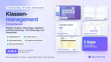Vorschau - Interaktives Material - Klassenmanagement-Komplettpaket – 5 Smartboard-Apps - Deckblatt