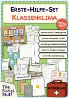 Vorschau - Arbeitsblätter - Klassenklima Grundschule: Erste-Hilfe-Set / Classroom Management - Deckblatt