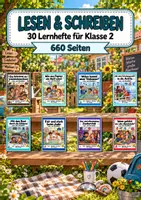 Vorschau - Arbeitsblätter - Lesen & Schreiben: 30 Lernhefte für Klasse 2 mit Lösungen - Deckblatt