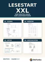 Vorschau - Mal- und Bastelvorlagen - Lesestart XXL | Vom ersten Wort zum sicheren Lesen | Klasse 1–3 - Deckblatt