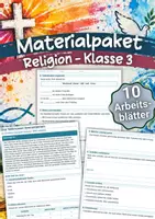 Vorschau - Arbeitsblätter - Materialpaket – Religion Klasse 3 – Arbeitsblätter - Deckblatt