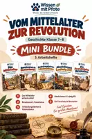 Vorschau - Arbeitsblätter - Vom Mittelalter zur Revolution – Geschichte Klasse 7–8 | Mini Bundle mit 5 Arbeitsheften - Deckblatt