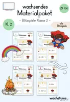 Vorschau - Spiele - wachsendes Materialpaket: alle Blitzspiele (Digitale Tafel) - Mathe Klasse 2 - Deckblatt