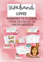 Vorschau - Arbeitsblätter - Leseband Sommer – Leseförderung & Leseverstehen | Klasse 2–4 - Deckblatt
