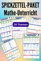 Vorschau - Poster - Spickzettel-Materialpaket für den Mathe-Unterricht - Deckblatt