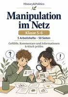 Vorschau - Arbeitsblätter - Manipulation im Netz Minibundle Klasse 5–6 - Deckblatt