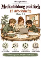 Vorschau - Arbeitsblätter - Medienbildung 15 Arbeitshefte Klasse 5–6 - Deckblatt