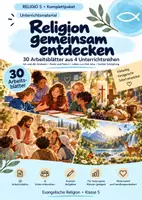 Vorschau - Unterrichtsreihen - RELIGIO 5 – Religion Klasse 5 | 30 Arbeitsblätter aus 4 Unterrichtsreihen | Komplettpaket - Deckblatt