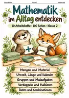 Vorschau - Arbeitsblätter - Alltagsmathematik – 10 Arbeitshefte Klasse 2 - Deckblatt