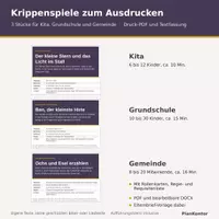 Vorschau - Lehrpläne/Lehrermaterial - Krippenspiele Kita, Grundschule & Gemeinde: Bundle - Deckblatt