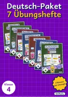 Vorschau - Arbeitsblätter - Deutsch Klasse 4 Paket | Leseverstehen, Zeitformen der Verben, S-Laute, Das oder dass - Deckblatt