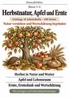 Vorschau - Arbeitsblätter - Herbst und Apfel 15 Arbeitshefte Klasse 5–6 - Deckblatt