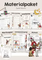 Vorschau - Arbeitsblätter - Sankt Martin Materialpaket | Lesen, Lesespaziergang, Lesespur, Miniheft | differenziert | St. Martin Grundschule - Deckblatt