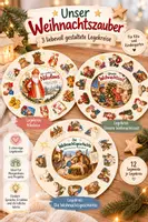 Vorschau - Präsentationen/Tafelbilder - 3er Legekreis-Bundle Weihnachten | Nikolaus, Weihnachtszeit & Weihnachtsgeschichte | Morgenkreis Kita & Kindergarten - Deckblatt