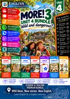 Vorschau - Stundenentwürfe - MORE! 3 Unit 4 (LP 2023) • ENGLIVA BUNDLE: Wild and dangerous? – Komplettpaket (7 Module) - Deckblatt