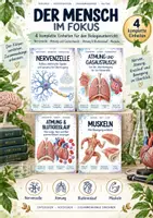 Vorschau - Unterrichtsreihen - Humanbiologie – Atmung, Blutkreislauf, Muskeln & Nervensystem | Biologie-Bundle mit 4 kompletten Einheiten - Deckblatt