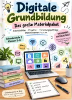 Vorschau - Stundenentwürfe - Digitale Grundbildung – Das große Materialpaket - Deckblatt