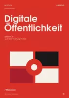 Vorschau - Arbeitsblätter - Digitale Öffentlichkeit Deutsch Oberstufe: 7 Materialien zu Sprache, KI, Desinformation, Privatheit und Schreiben - Deckblatt