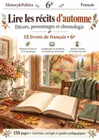 Aperçu - Feuilles d'exercices - Lire les récits d’automne : 15 livrets de français 6e - Page de couverture