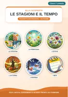 anteprima - Esercizi - Pacchetto Le stagioni e il tempo – In stampato maiuscolo per la classe 1ª - Pagina di copertina