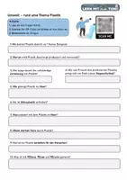 Vorschau - Arbeitsblätter - Umwelt – rund ums Thema Plastik & Alternativen - Deckblatt