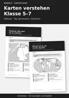 Vorschau - Arbeitsblätter - Maßstab und Zeitzonen – Paket Karten verstehen Kl. 5–7 - Deckblatt