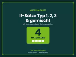 Vorschau - Arbeitsblätter - If-Sätze Typ 1, 2, 3 & gemischt - Deckblatt