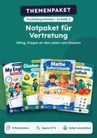 Vorschau - Arbeitsblätter - Alltag, Vertretungs-Notpaket, Klasse 3 - Deckblatt