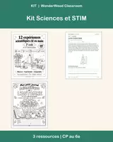 Aperçu - Préparation de séquence / Séquence complète - Kit Sciences et STIM : expériences, défis d'ingénierie et journal scientifique (CP au 6e) - Page de couverture