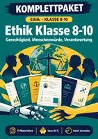 Vorschau - Arbeitsblätter - Ethik Klasse 8-10: Gerechtigkeit, Würde, Verantwortung - Deckblatt