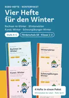Vorschau - Arbeitsblätter - Winterpaket ohne Weihnachten – 4 Robo-Hefte: Mathe, Deutsch, Kunst, Feinmotorik - Deckblatt