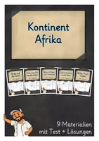 Vorschau - Arbeitsblätter - Materialpaket - Reise durch Afrika - Deckblatt
