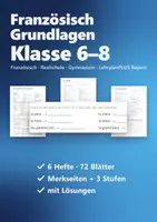 Vorschau - Arbeitsblätter - Französisch Grundlagen 1. und 2. Lernjahr – Gesamtpaket: 6 Grammatik- und Wortschatzhefte mit Lösungen - Deckblatt