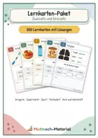 Vorschau - Fördermaterial/Inklusion - Materialpaket: Lernkarten Zweisatz und Dreisatz - Deckblatt
