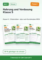 Vorschau - Arbeitsblätter - Nahrung und Verdauung Klasse 5 – Paket - Deckblatt