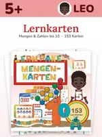 Vorschau - Unterrichtsreihen - Lernkarten Mengen & Zahlen bis 10 – 153 Karten ab 5 Jahren | Klammer- und Bündelkarten | Kita, Vorschule - Deckblatt