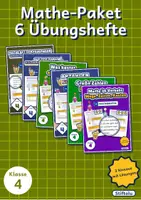 Vorschau - Arbeitsblätter - Mathe Klasse 4 Paket | Große Zahlen im Weltall, Markt-Mathematik, Mathematik im Verkehr - Deckblatt