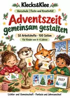 Vorschau - Arbeitsblätter - Adventszeit gemeinsam gestalten – 10 Arbeitshefte – Vorschule - Deckblatt