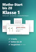 Vorschau - Arbeitsblätter - Mathe Anfangsunterricht Zahlenraum 20 Paket Klasse 1 – Ziffernkurs bis 20, Blitzblick, Zahlzerlegung, Vergleichen - Deckblatt
