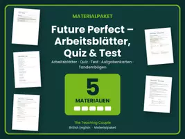 Vorschau - Arbeitsblätter - Future Perfect – Arbeitsblätter, Quiz & Test - Deckblatt