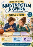 Vorschau - Stundenentwürfe - Nervensystem und Gehirn | Klasse 7-8 | Bundle mit 3 Arbeitsheften - Deckblatt