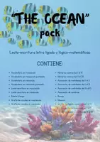 Vista previa - Juegos / Gamificación - THE OCEAN PACK - 20 recursos (letra de imprenta) - Portada